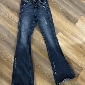 KanCan Dark Blue Flare Jeans